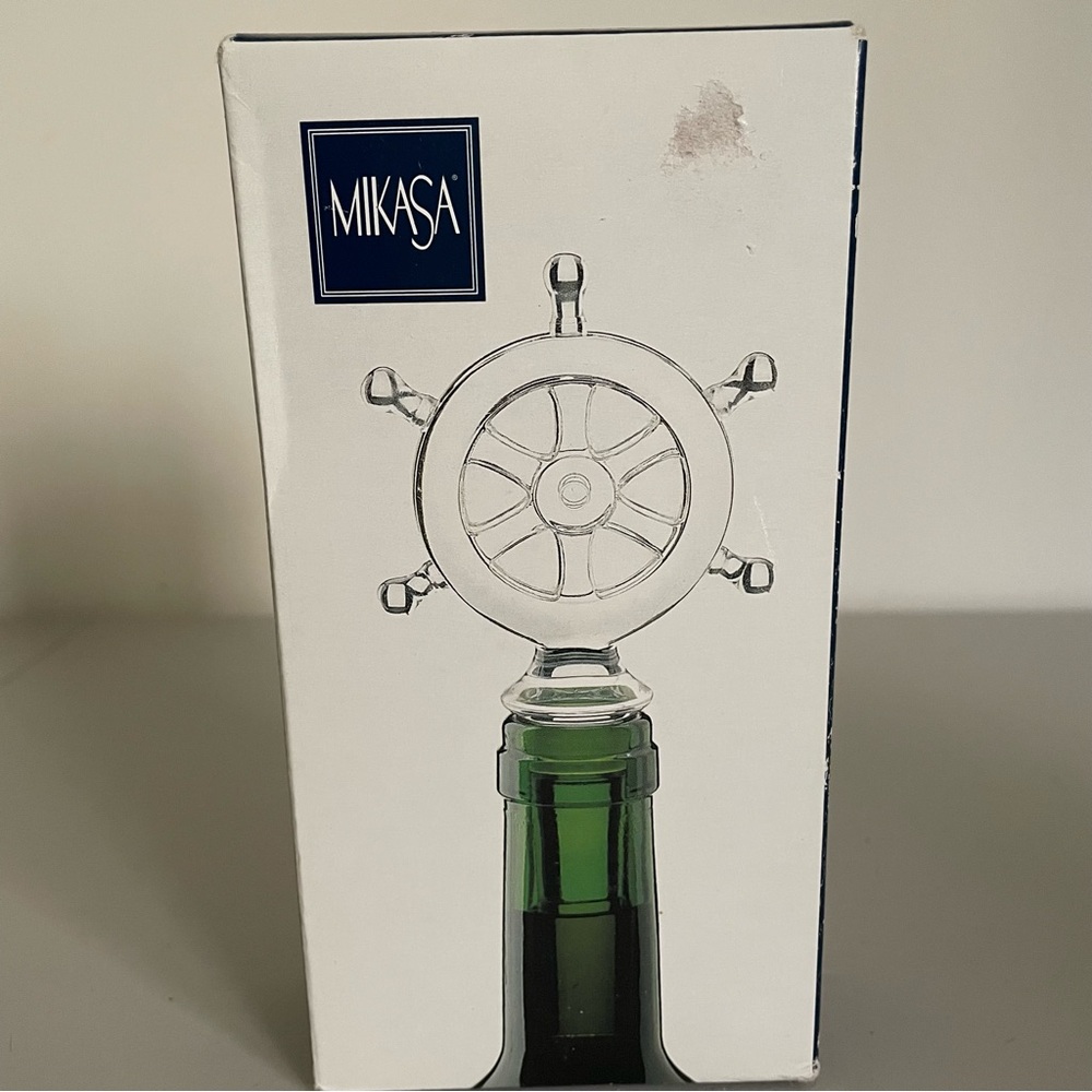 Mikasa Nautical Ships Wheel Wine Bottle Stopper Maritime Helm